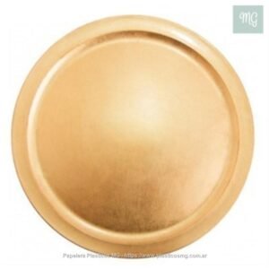 Bandeja Carton Dorado 36 Cm.x un.