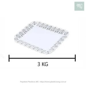 Plato Plastico Arenales 3 Kg. X Un.