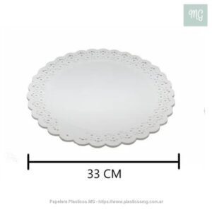 Plato Plastico Arenales 33 Cm. X Un.
