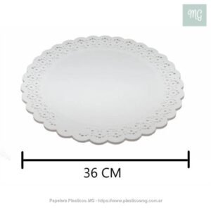 Plato Plastico Arenales 36 Cm. X Un.