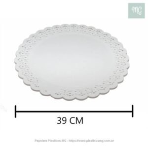 Plato Plastico Arenales 39 Cm. X Un.