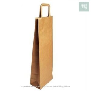 Bolsas Kraft Para 1 Botella x un.