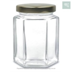 Frasco Hexagonal 360cc. c/tapa x un