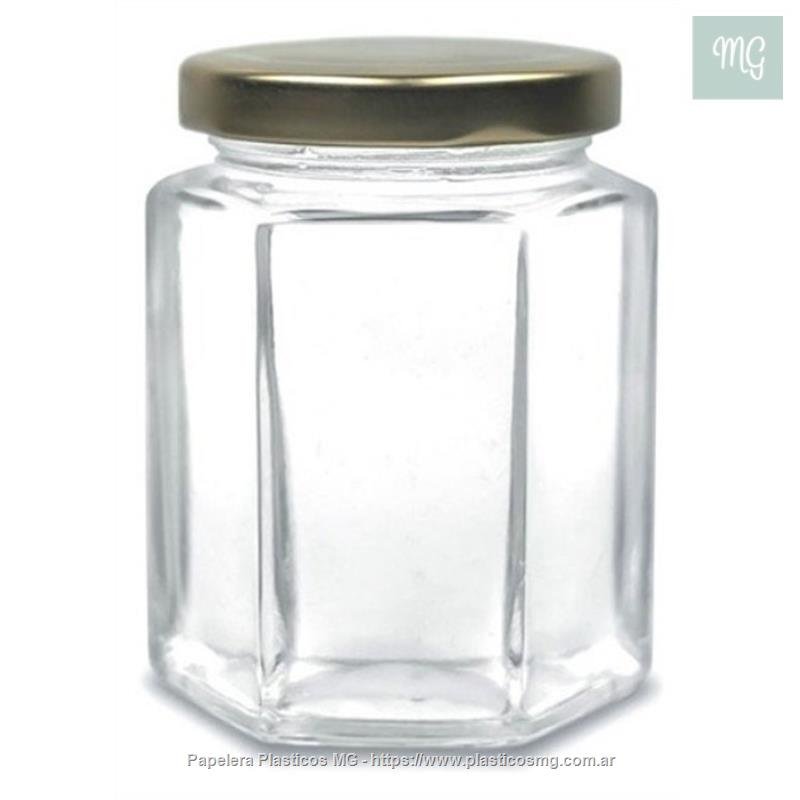 Frasco Hexagonal 360cc. c/tapa x un