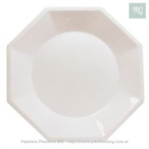 Plato Octogonal 23 Cm. X 10 Un.