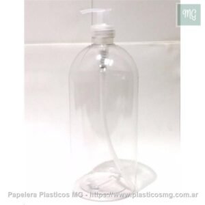 Botella Pet 1000 cc c/Dispenser x un.