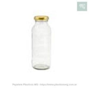 Botella Vidrio Jugo 250cc C/T Met.
