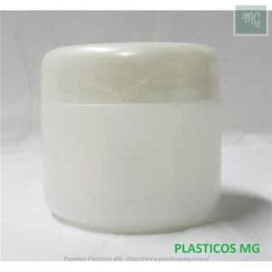 Pote p/crema Plast 250 C/Tapa Nacar