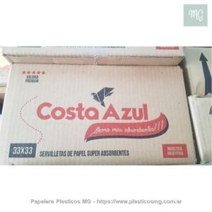 Servilleta 33 X 33 X 1000 un.Costa Azul