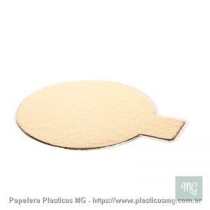 Base Red.10 cm.Dorado x 10 un.