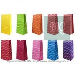 Bolsa Fb Lunares/Rayas/Lisas x un.