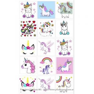 Vinilo autoadh. etiquetas Unicornio