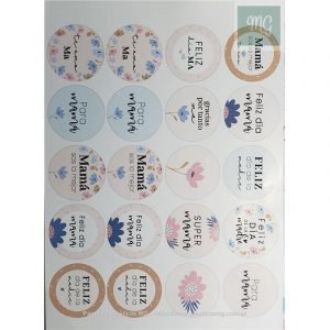 Vinilo autoadh. etiquetas "Dia de la Madre"