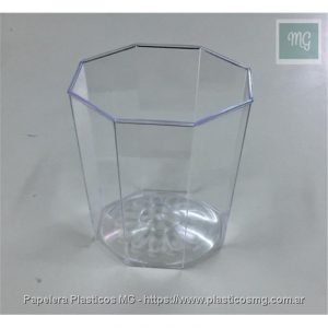 Vaso Octogonal 200cc. Cristal x 150 un.