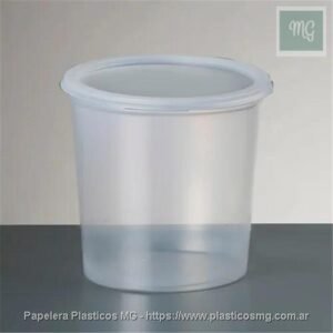Pote 800 C.C. Con Tapa x 10 Un.