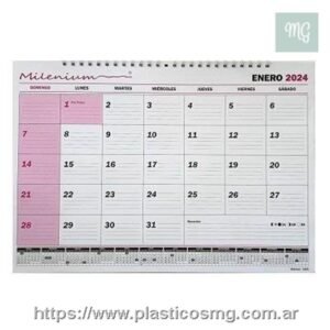 Calendario Planificador Mensual 23x32 x Un.