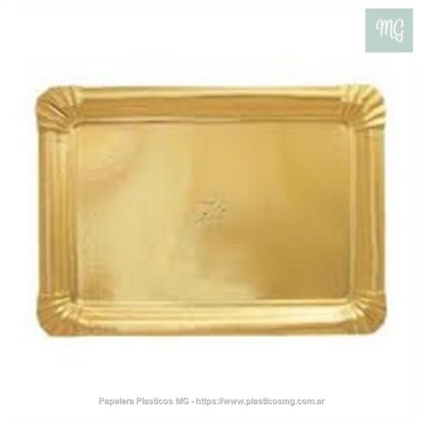 Bandeja Carton Dorado 1 Kg. x un.