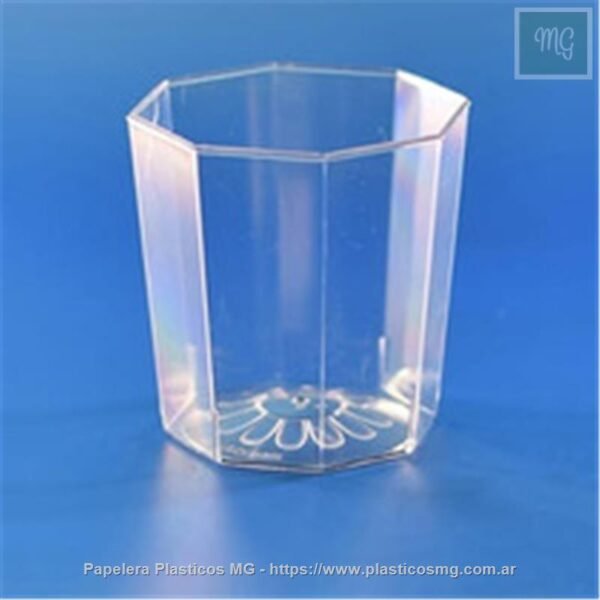 Vaso Octogonal 200cc. Cristal x un.