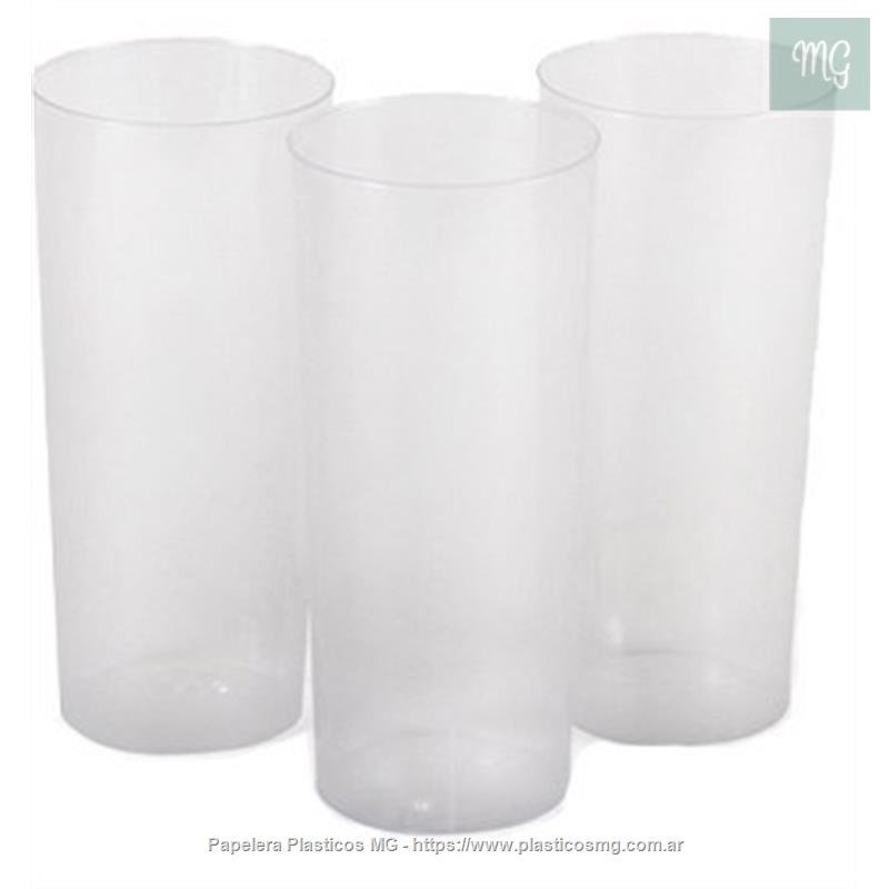 Vasos Plasticos Trago Largo Casino PP Boyano x100 - Papelera